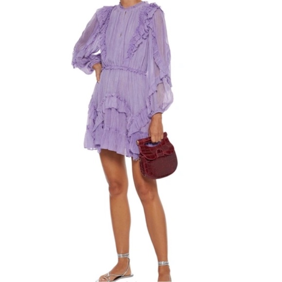 Ulla Johnson Dresses & Skirts - Ulla Johnson Lilac Aberdeen Ruffled Mini Dress